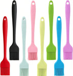 8 Pcs Silicone Basting 8 Inch BBQ Brush Pastry Brush 230℉ Heat Resistant