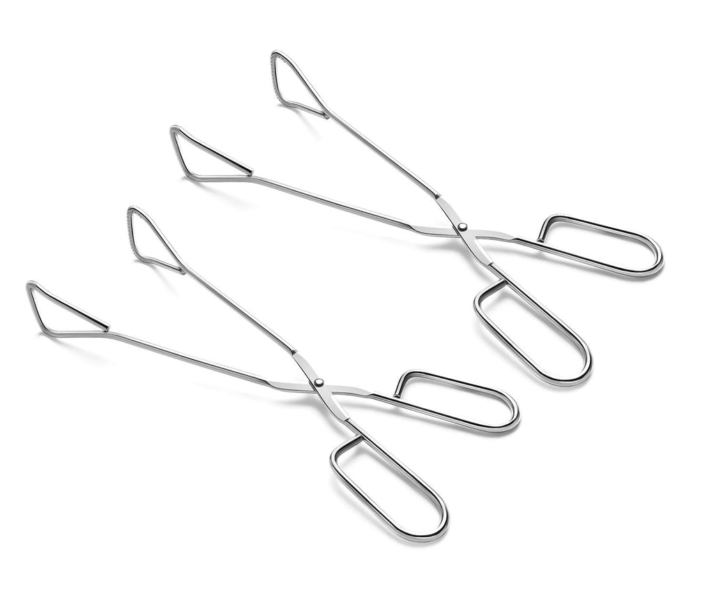 Hiash 9 Inch Heavy Duty Stainless Steel Kitchen Tongs For Cooking