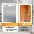 Titanium Cutting Board, 3 PCS Titanium Cutting Boards for Kitchen, Non Toxic, Double-Sided Food Grade Chopping Board for Outdoor Camping(15.6" x 11", 13" x 9.3", 11.8" x 7.8")