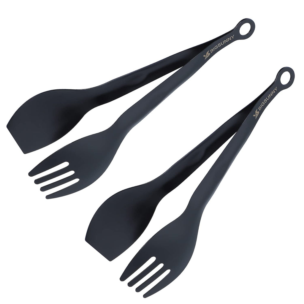 MSY BIGSUNNY Mini Appetizer Tongs Stainless Steel Set of 4, Small Serving Tongs, 6 Inch(15.2cm, Silver)