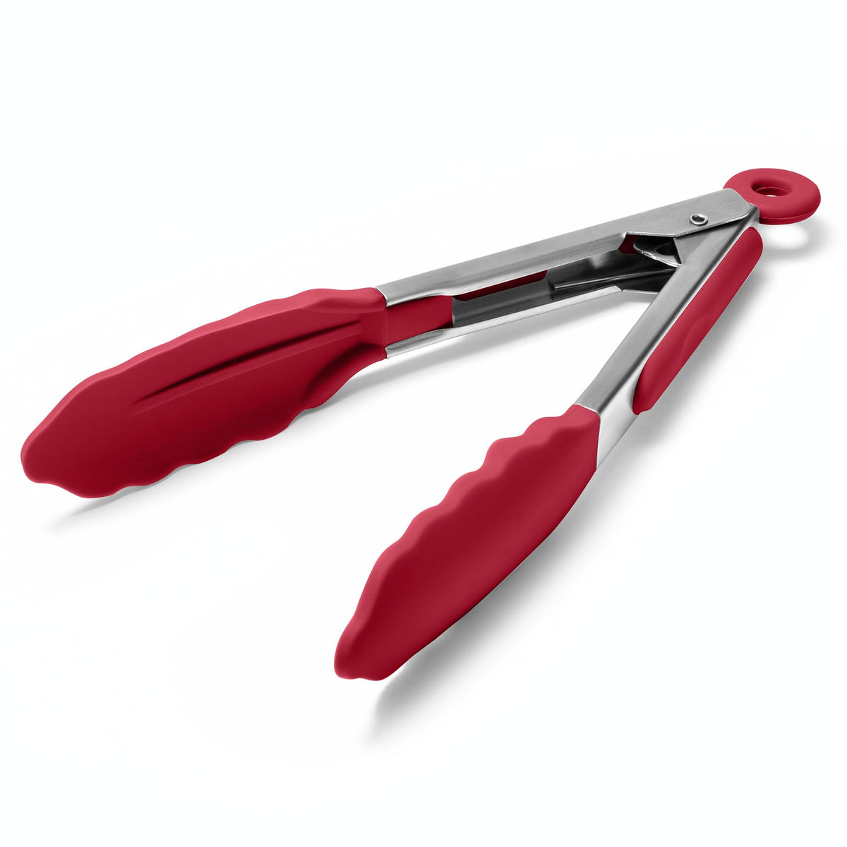 Doosu Kitchen Tongs with Silicone Tips for Cooking Serving (3Pcs, Navy)