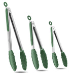 Good Grip Cooking Tongs with Silicone Tips, Set of 3-7" 9" and 12"