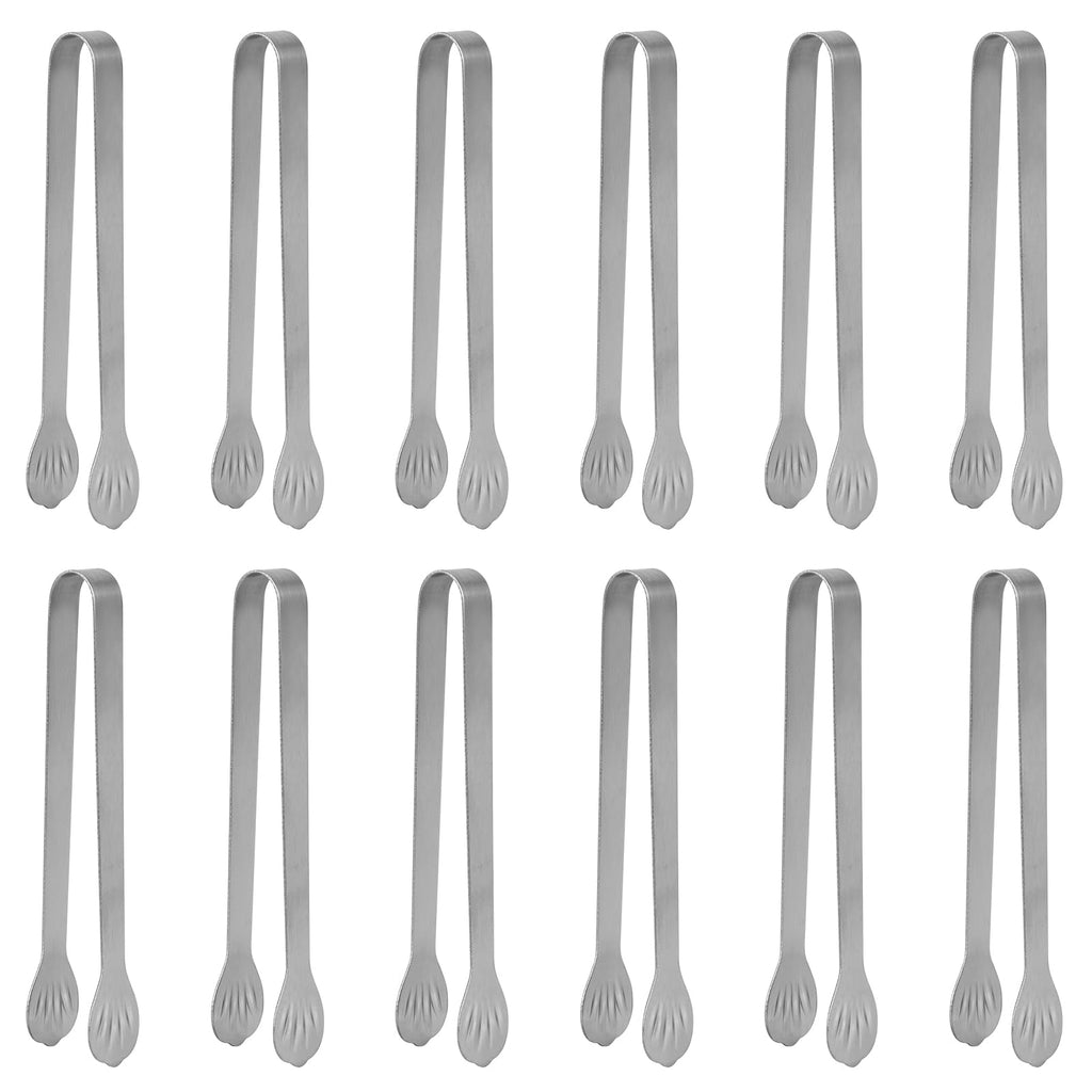 Serving Tong Kitchen Tongs,Buffet Tongs, Stainless Steel Food Tong Serving Tong,small tongs 6 Pack (7 Inch)