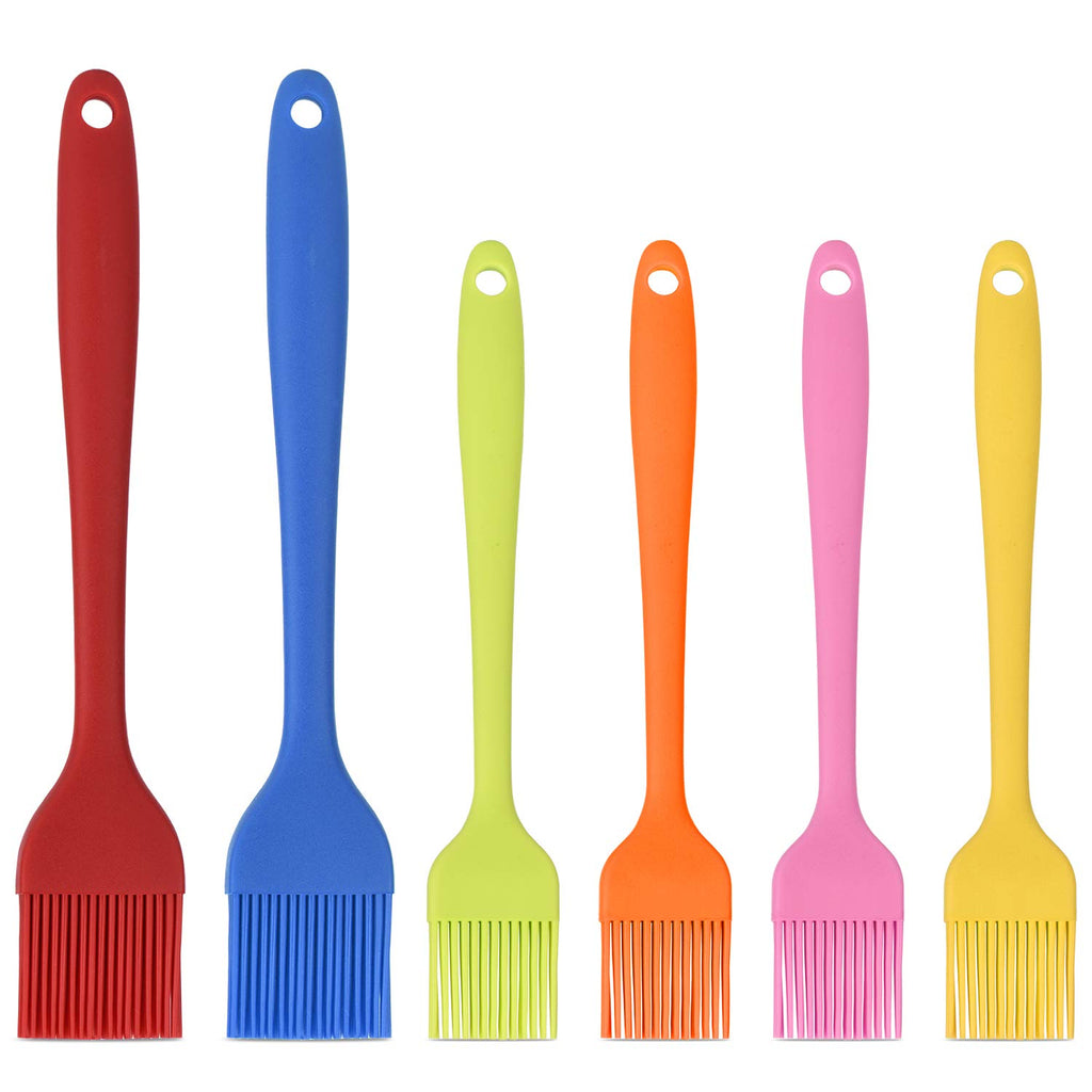 Hhyn Silicone Basting Brush Set 6 Pack, 2 Large & 4 Small