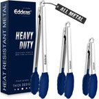 Metal Tongs For Cooking Up To 600°F Kitchen Tongs 2PCS - 9", 12 inch