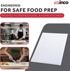 Winco Cutting Board, 18 by 24 by 1/2-Inch, White, 18" x 24"
