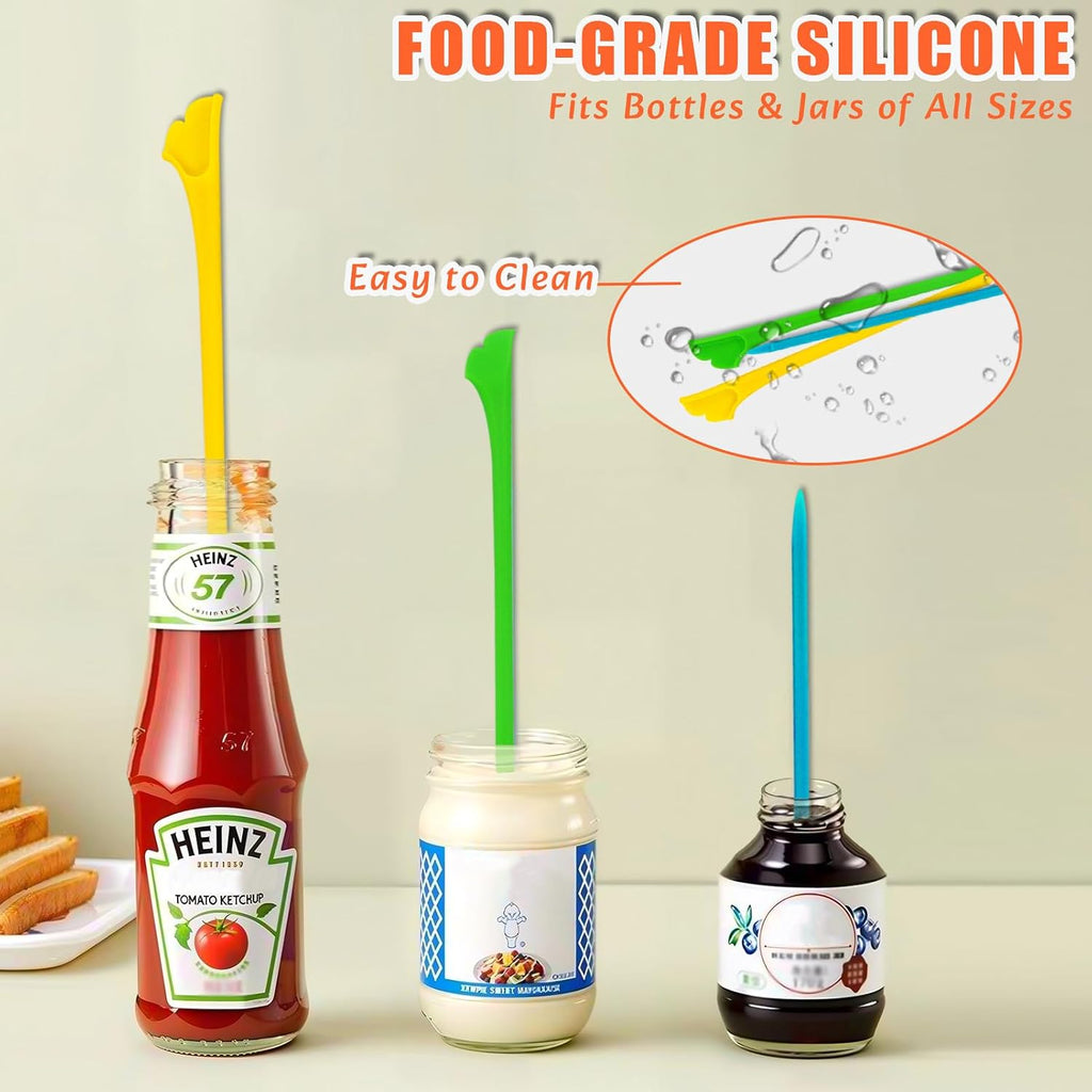 9-Piece Silicone Spatula Set with Brush & Jar Scrapers