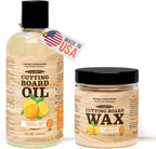 CLARK'S Cutting Board Oil & Wax Kit, Orange Lemon Scent, Food Safe - 2 Pack