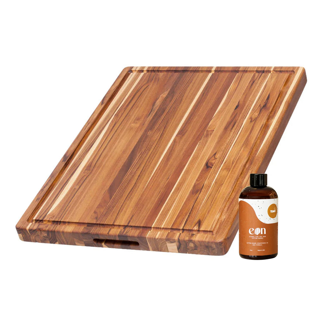 Teakhaus Edge-Grain Teak Wood Carving Board with Juice Groove, Extra Large