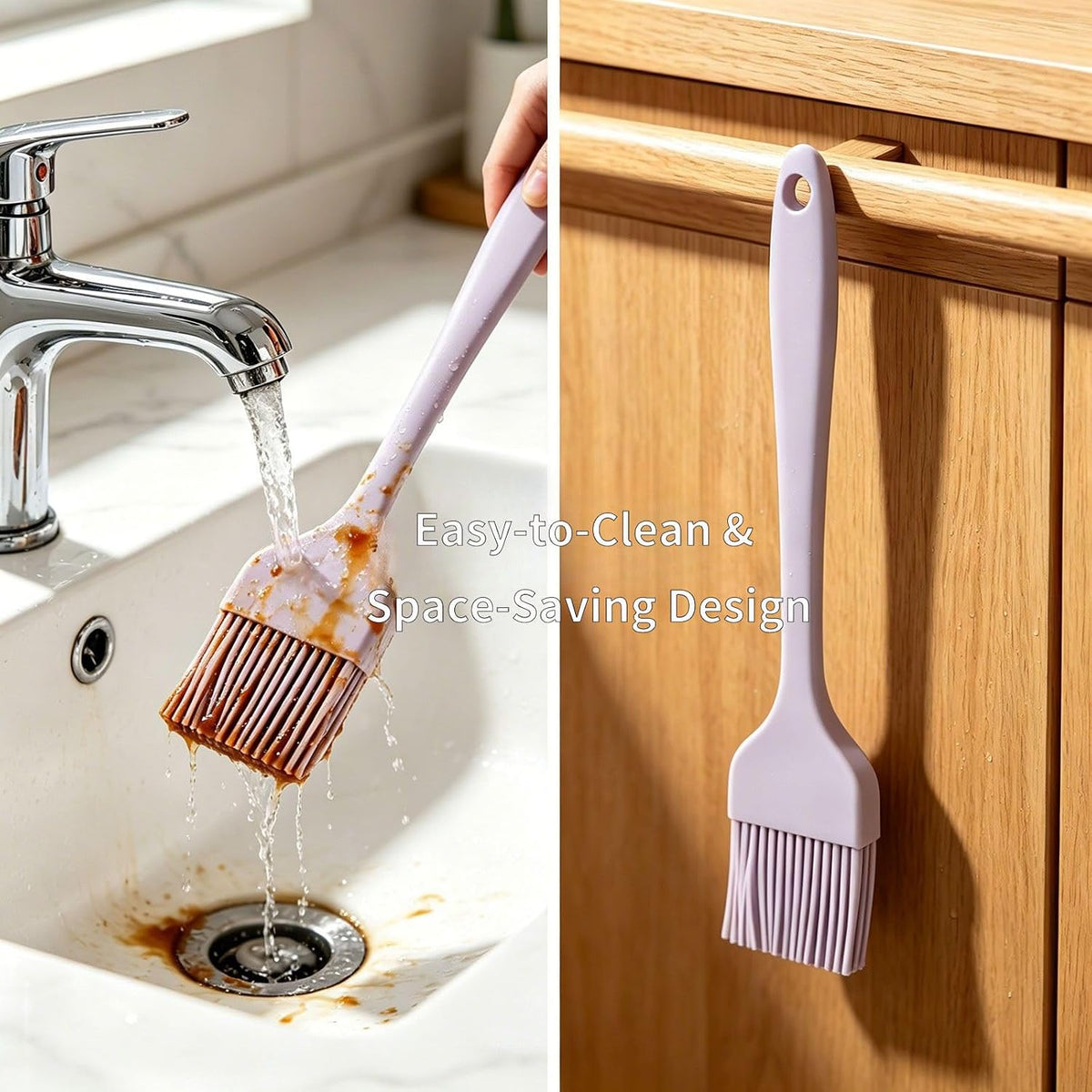 Silicone Basting Brush 7Pcs, Pastry Brush 7-Color, 600℉ Heat