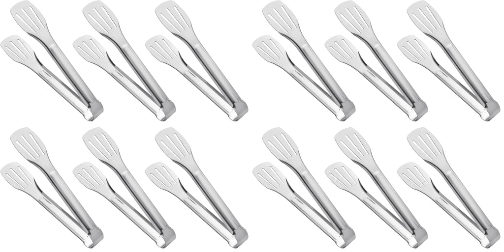 Serving Tong Kitchen Tongs,Buffet Tongs, Stainless Steel Food Tong Serving Tong,small tongs 6 Pack (7 Inch)