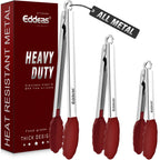 Metal Tongs For Cooking Up To 600°F Kitchen Tongs 2PCS - 9", 12 inch