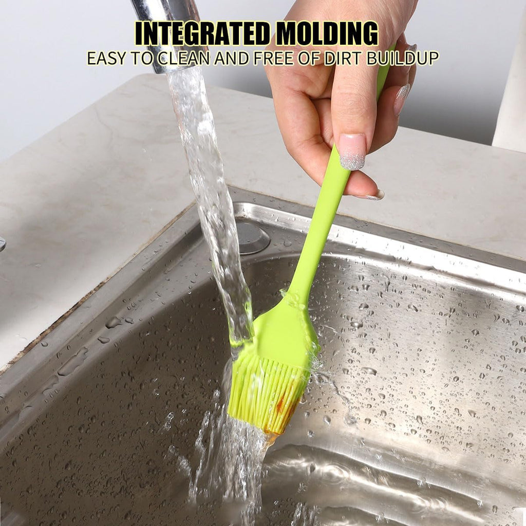 8 Pcs Silicone Basting 8 Inch BBQ Brush Pastry Brush 230℉ Heat Resistant