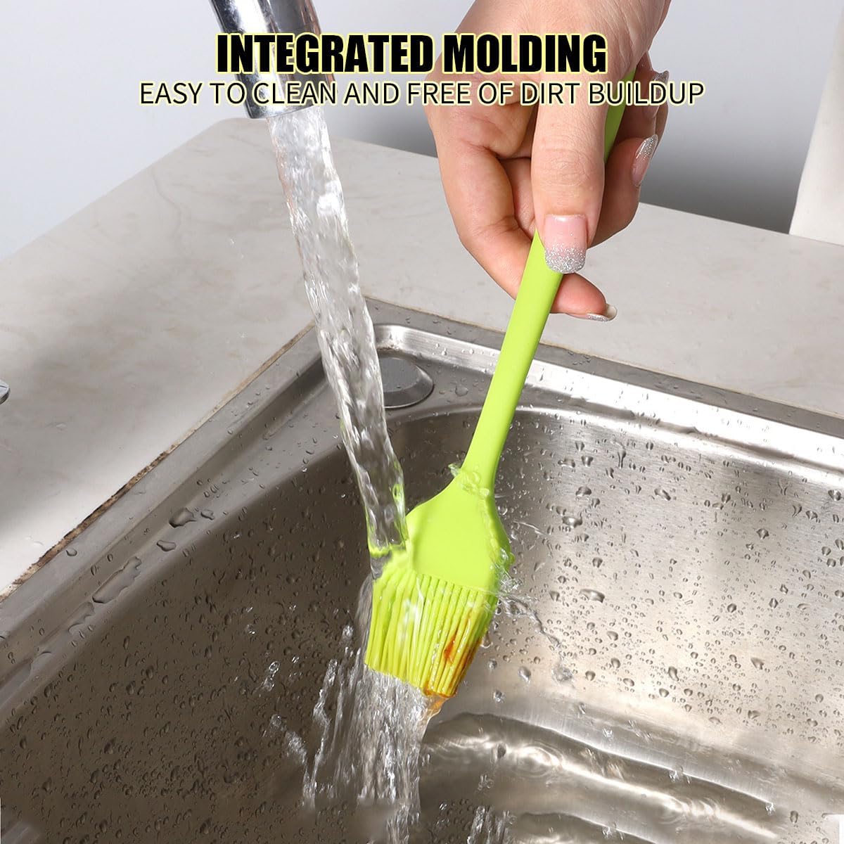 8 Pcs Silicone Basting 8 Inch BBQ Brush Pastry Brush 230℉ Heat Resistant