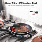 U-Taste Kitchen Tong for Cooking, 600ºF Heat-Resistant Silicone, 2Pcs/Black