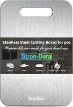 Stron-Dura Cutting Board, Stainless Steel Cutting Board, Foodgrade Cutting Boards for Kitchen, Double Side Use, Odor free, S 11.5" * 8"