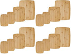 Farberware Bamboo Cutting Board Set, 4-Piece, Reversible