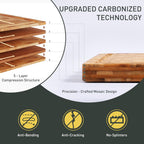 Bamboo Cutting Board 16'' Wood Wooden Cutting Boards for Kitchen Chopping