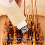 Food - Grade Silicone Oil Brush Bottle | Soft Heat - Resistant, Reusable Basting Tool With Scale, Outdoor Grill Oil Dispenser | Kitchen Squeeze Bottle, Non - Shedding (350ml 2pcs)