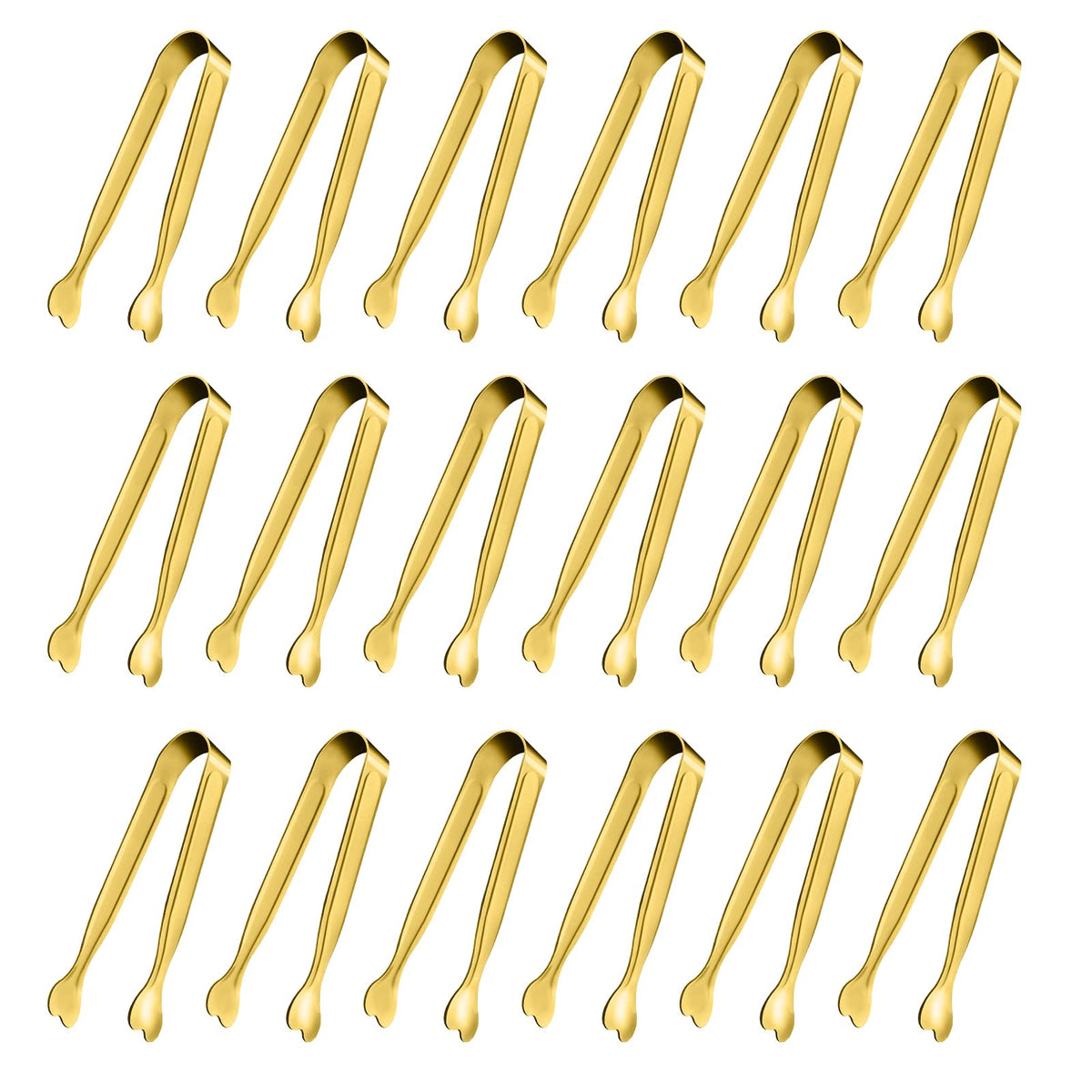 Serving Tongs, Anytrp 12-Packs Stainless Steel Sugar Tongs, 5.3inch Small Tong Kitchen Appetizers Tong for Serving Food, Buffets, Coffee Bar, Tea Party, Desserts Party and Ice Bucket