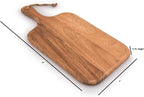 Samhita Acacia Wood Cutting Board, for Meat, Cheese, Bread, Vegetables & Fruits, with Grip Handle (15" x 7")