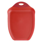 Dexas Chop & Scoop Cutting Board, 9.5 x 13 Inch, White and Black, BPA-Free Dishwasher Safe Kitchen Prep Board with Handle