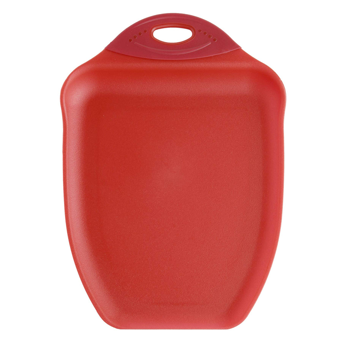 Dexas Chop & Scoop Cutting Board, 9.5 x 13 Inch, White and Black, BPA-Free Dishwasher Safe Kitchen Prep Board with Handle