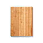 John Boos R-Board Series Rectangular Wooden Maple Cutting Board 20”x15” – 1.5” Thick, 12-lb Reversible Butcher Block with Edge-Grain & Finger Grips – Made in the USA