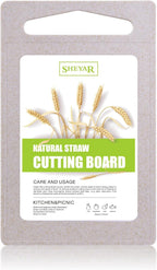 Cutting Board for Kitchen, Wheat Straw Fiber Cutting Board, Dish Washer Safe, w/Juice Grooves for Meat, Veggies, Easy Grip Handle, Non-slip Surface Eco-friendly Serveware Accessories （10‘x6.3’）