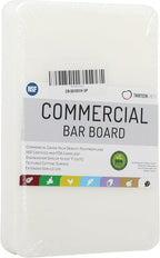 Small Bar Board 10 x 6 Inch Professional White Plastic for Kitchen, 3 Pack