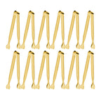 Serving Tongs, Anytrp 12-Packs Stainless Steel Sugar Tongs, 5.3inch Small Tong Kitchen Appetizers Tong for Serving Food, Buffets, Coffee Bar, Tea Party, Desserts Party and Ice Bucket