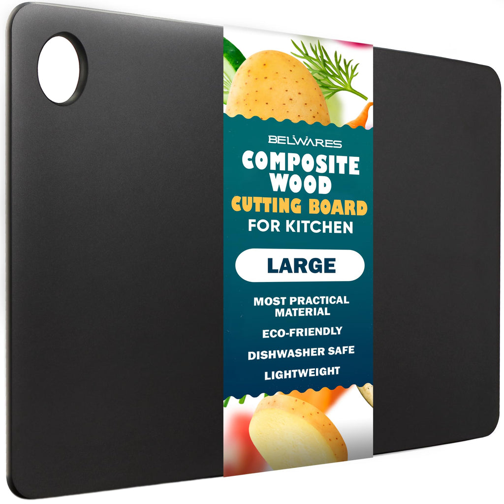 Belwares Composite Wood Cutting Board for Kitchen, Large 14.5 x 11.3 Inch