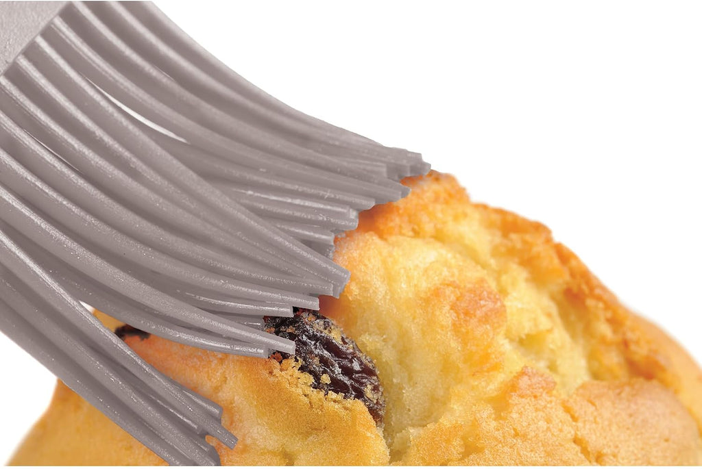 Mrs. Anderson’s Baking Silicone Basting Brush, Non-Stick, Heat Safe, Shed-Proof Bristles, Gray, 1.75-Inches, For Butter, Egg Wash, Glaze, And Baking Prep