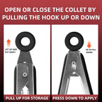 Stainless Steel Kitchen Tongs Set, 3 Pack with Silicone Tips