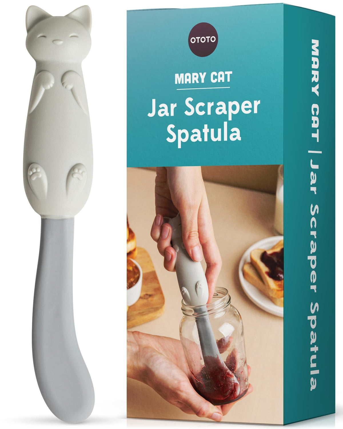 OTOTO Spatula and Pastry Brush - Silicone Heat Resistant and Basting Brush, Cooking and Baking Spatula, Spooky Witchy Gifts, Gothic Kitchen Halloween Gifts, Unique Kitchen Gadgets (Witchin)