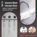 Food Grade Stainless Steel Kitchen Tongs for Cooking,BBQ - 7 ，9 and 12 Inch,Set of 3 Heavy Duty Locking Metal Food Tongs Non-Slip Grip