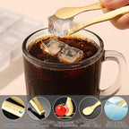 8PCS Gold Mini Metal Tongs,4.3"/11cm,Stainless Steel 304,for Ice Cube,Sugar