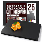Crown Display 50 Count Premium Quality Disposable Cutting Boards ~10 Inch X 13.5 Inch Disposable Sheets For Kitchen And Commercial Use ~ Patent Pending ~ Recyclable Disposable Cutting Board Sheets