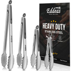 Metal Tongs For Cooking Up To 600°F Kitchen Tongs 2PCS - 9", 12 inch