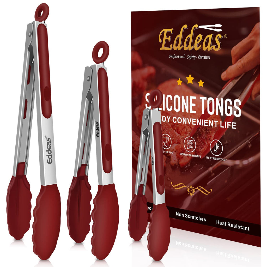 Metal Tongs For Cooking Up To 600°F Kitchen Tongs 2PCS - 9", 12 inch