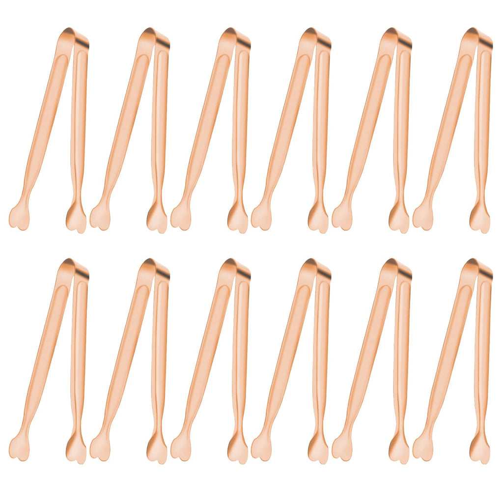 Serving Tongs, Anytrp 12-Packs Stainless Steel Sugar Tongs, 5.3inch Small Tong Kitchen Appetizers Tong for Serving Food, Buffets, Coffee Bar, Tea Party, Desserts Party and Ice Bucket