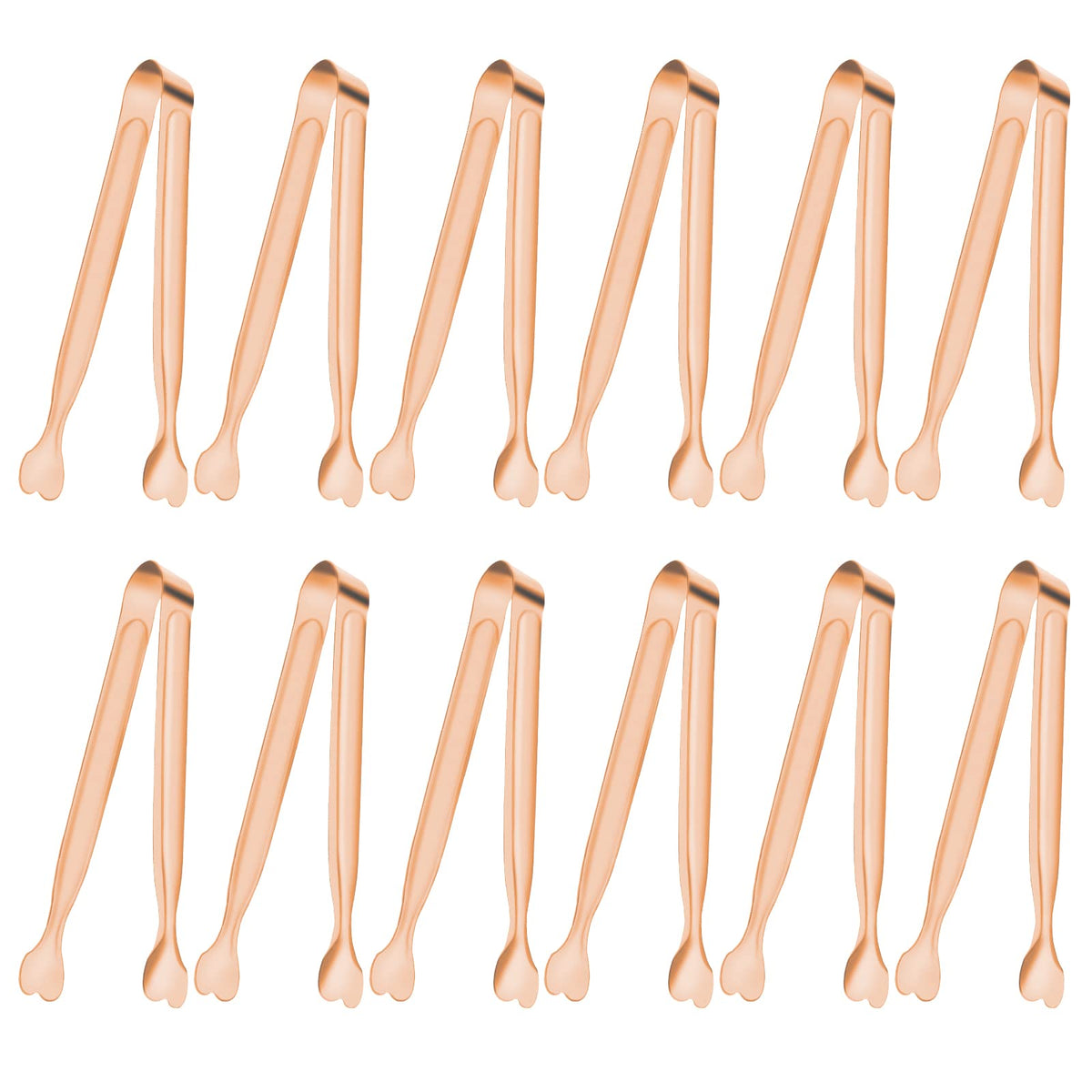 Serving Tongs, Anytrp 12-Packs Stainless Steel Sugar Tongs, 5.3inch Small Tong Kitchen Appetizers Tong for Serving Food, Buffets, Coffee Bar, Tea Party, Desserts Party and Ice Bucket
