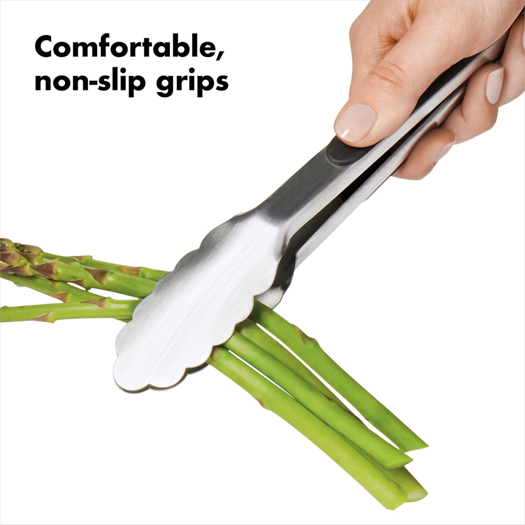 OXO Good Grips 9-Inch Stainless Steel Locking Tongs