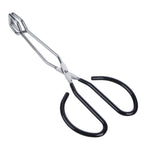 MSY BIGSUNNY Scissor Tongs Heavy Duty Cooking Tongs with Soft Handles (Stainless Steel, blue 10")