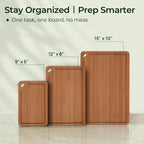 Keechee Bamboo Cutting Board, Durable Wood Cutting Boards for Kitchen with Deep Juice Grooves & Built-in Handles, Ideal Charcuterie & Chopping for Meat, Vegetables and Fruits Kitchen Gifts for Men