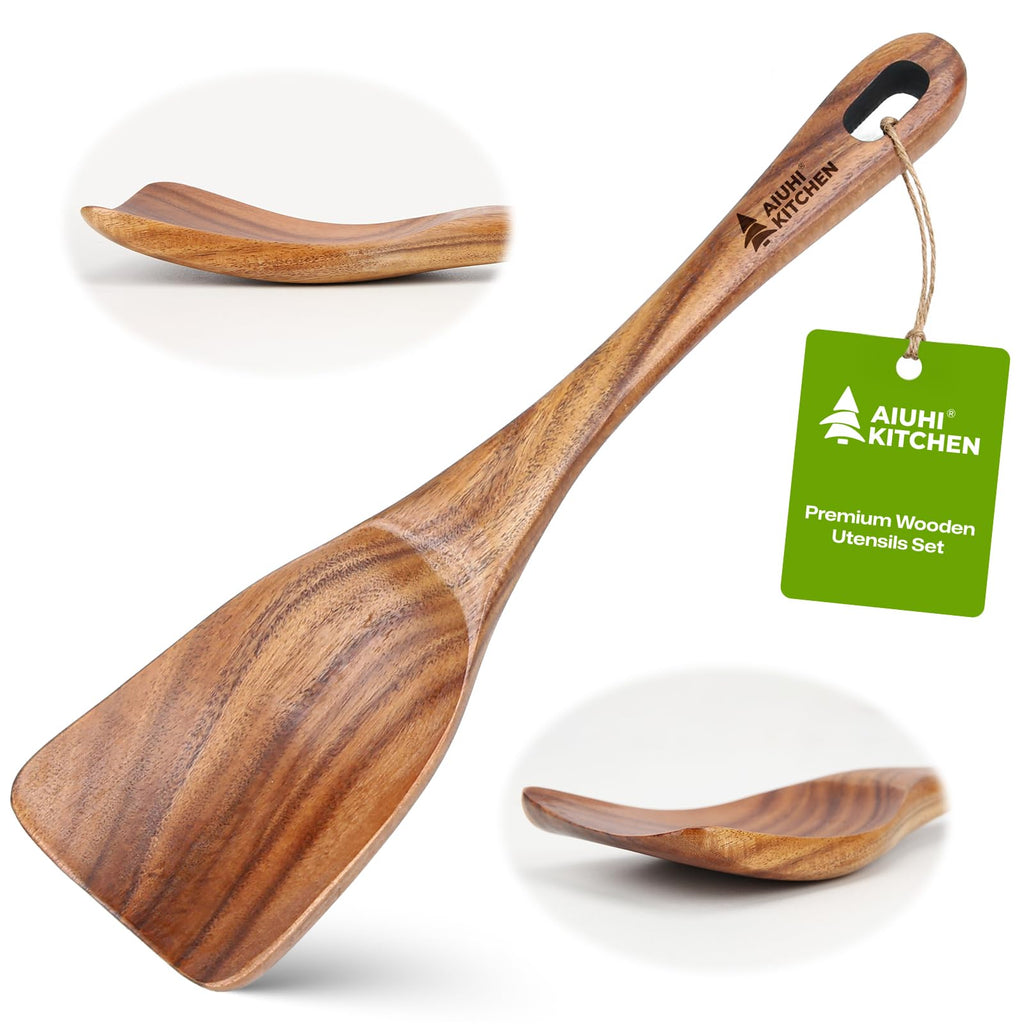 AIUHI Basting Brush for Cooking, Silicone Oil Brush with Wooden Handle, Heat Resistant Pastry Brushes with 12 Color Silicone Brush Head