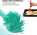 Kitchen Mama WaltzGrip Platinum Silicone Basting Pastry Brush, Teal