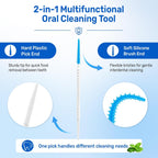 DanTicy Dual-Ended Interdental Picks for Braces, 4 Travel Cases, 280 Count