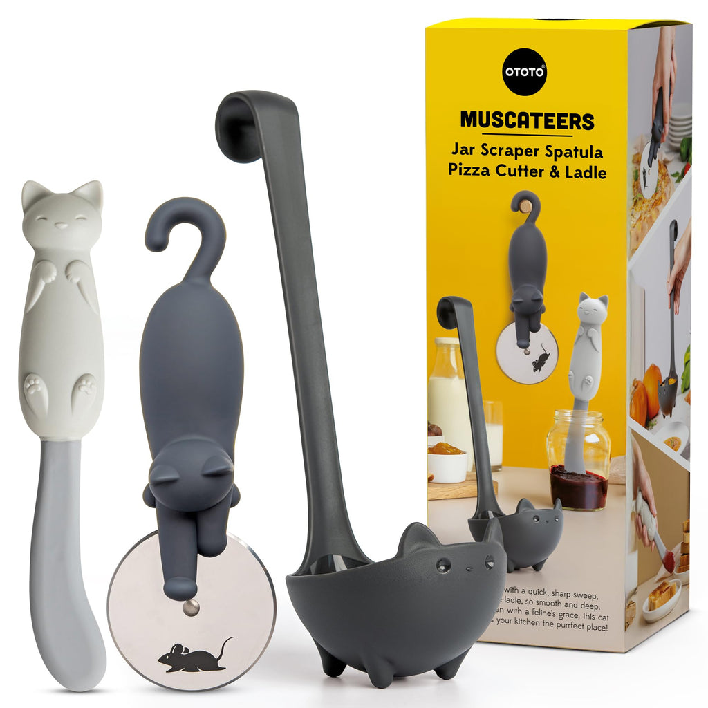 OTOTO Spatula and Pastry Brush - Silicone Heat Resistant and Basting Brush, Cooking and Baking Spatula, Spooky Witchy Gifts, Gothic Kitchen Halloween Gifts, Unique Kitchen Gadgets (Witchin)