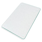 Glass Cutting Board,Tempered Glass Cutting Board for Kitchen Counter,Chopping Board with Non-Slip Edges,Hanging Hole,Scratch Resistant,Heat Resistant,15x10 & 12x8 2PCS